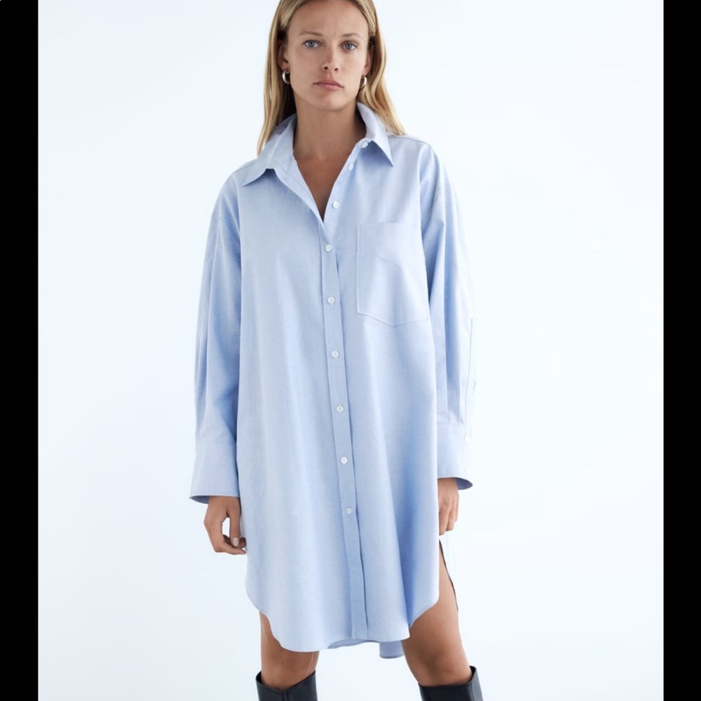 Oversized poplin shirt from Zara